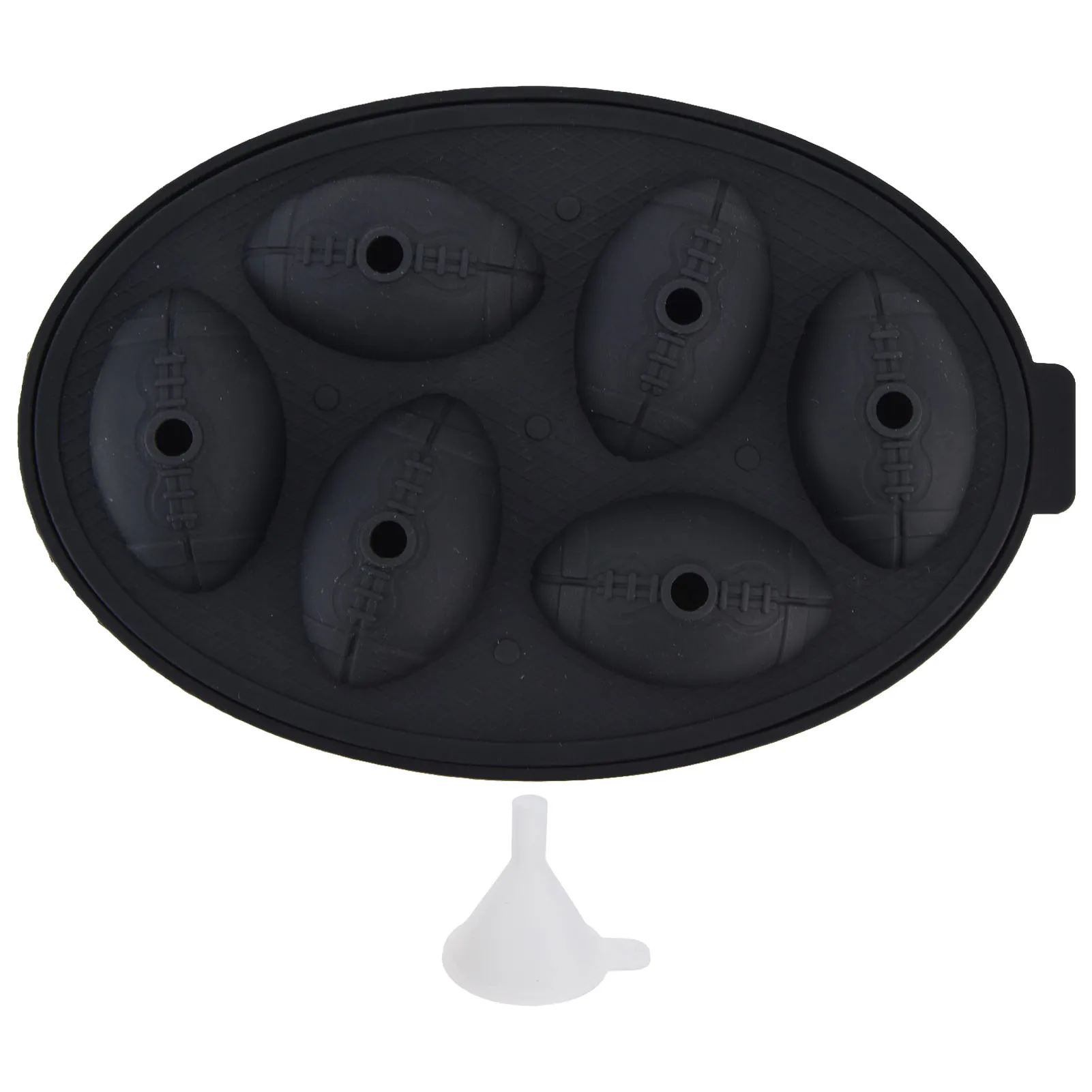 

Silicone Ice Cubes Mold Reusable Football Shape Ice Rocks Tray for Whisky Beer Wine