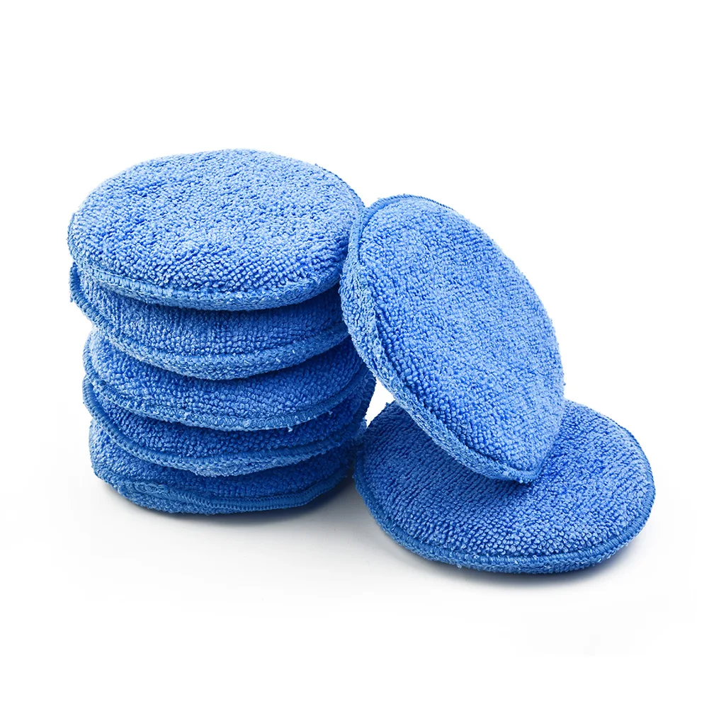 

24pcs/set 5 Inch Car Cleaning Polish Pads Foam Sponge Soft Foam Applicator Wax Sponge Dust Remove Microfiber Waxing Care Pads