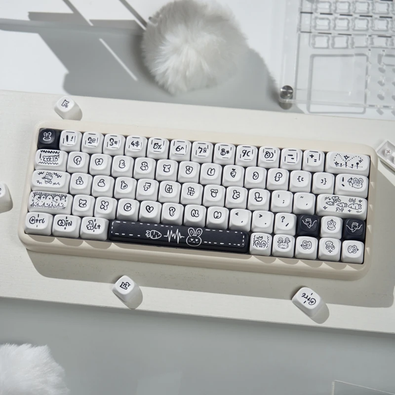 Набор ключей с 130 клавишами в виде моркови колпачки для из аниме PBT MOA легко