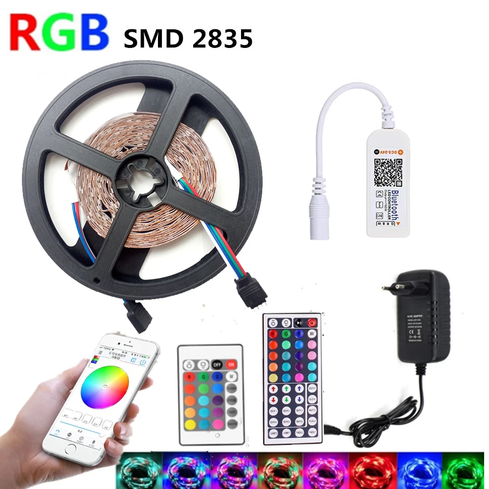 

СВЕТОДИОДНАЯ лента SMD 2835, 5 м, 12 В, с Bluetooth