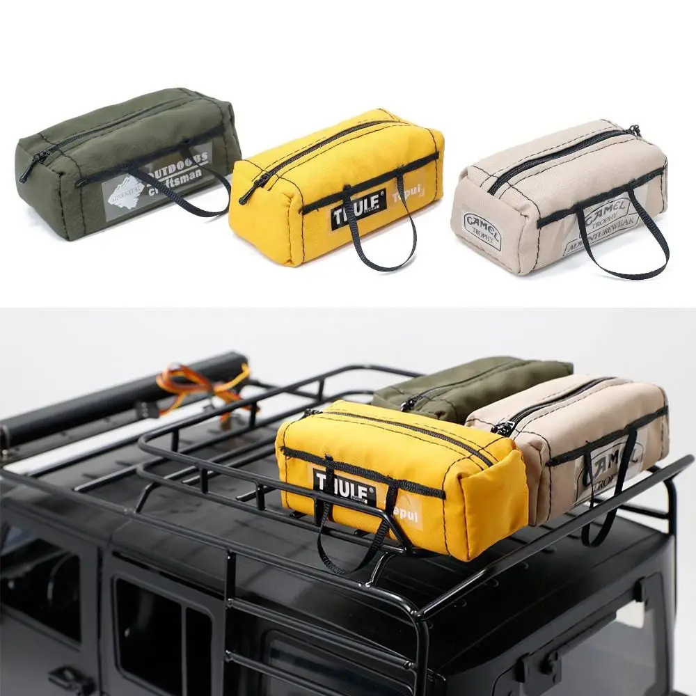 

Сумка на крышу автомобиля для скалолазания, навес на крышу багажника, сумка для хранения, запасное украшение для SCX10 TRX4 D90 1/10, аксессуары для радиоуправляемых автомобилей