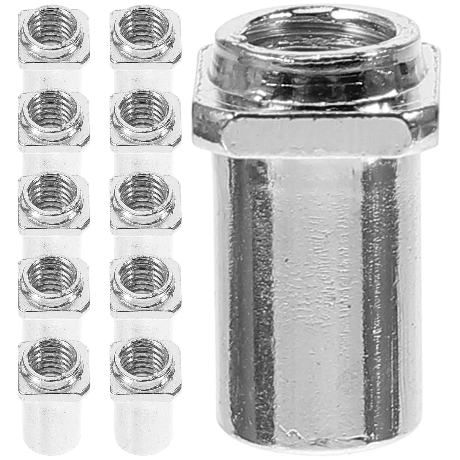 20 Pcs Replacement Tom Lug Swivel Nuts Spare Part for Drum Parts Floor Supply Iron