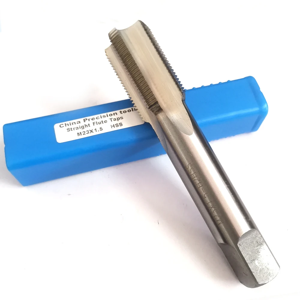 

Метчик из быстрорежущей стали с метрической резьбой M23 Правый тонкий винт Метчик с прямой канавкой левый машинный метчик M23X2 M23x1,5 M23x1,25 M23x1 M23x0,75 x0,5