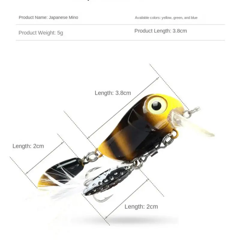 

2PCS 5g 3.8cm Luya Bionic Jointed Bait Broken Jointed Hard Bait Cloth Strip Jointed Fish Fishing Tackle Fish Luya Bait Fishing