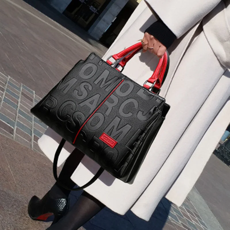 

NEW Leather Large Capacity Woman Handbag Shoulder Bag Fashion Casual Luxury Crossbody Bag Ladies Purse Bag Mama Bag