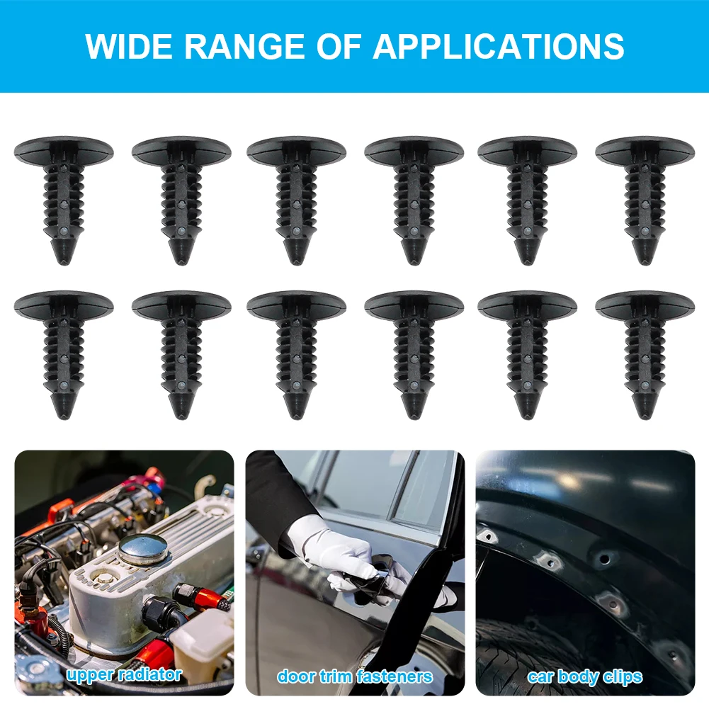 

100 шт. инструмент для панели бампера, автомобильный фиксатор, заклепка, крепление, автомобильная пластиковая пряжка, декоративные аксессуар...