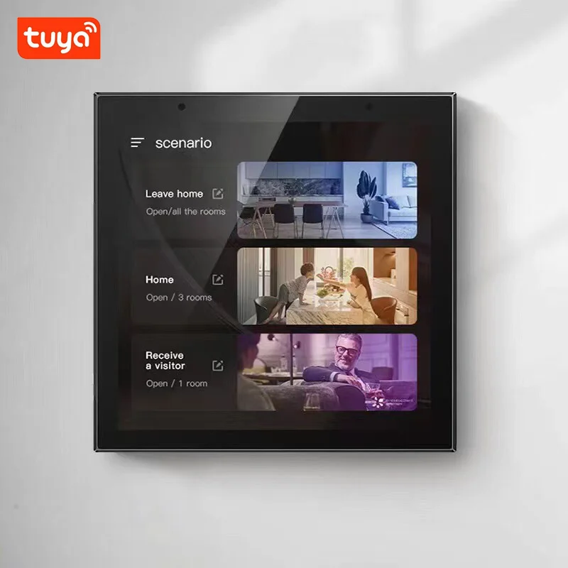 

Tuya Smart Home Multi-functional Touch Screen Control Panel 4/6 inches Central Control for Intelligent Scenes Smart Tuya Devices