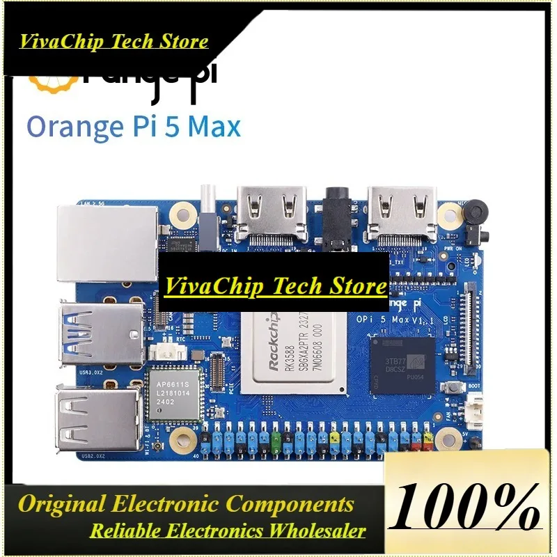 Фото RoRuS Orange Pi 5 Max (8 ГБ) Одноплатный компьютер OrangePi 5 Max 8 ГБ SBC №1