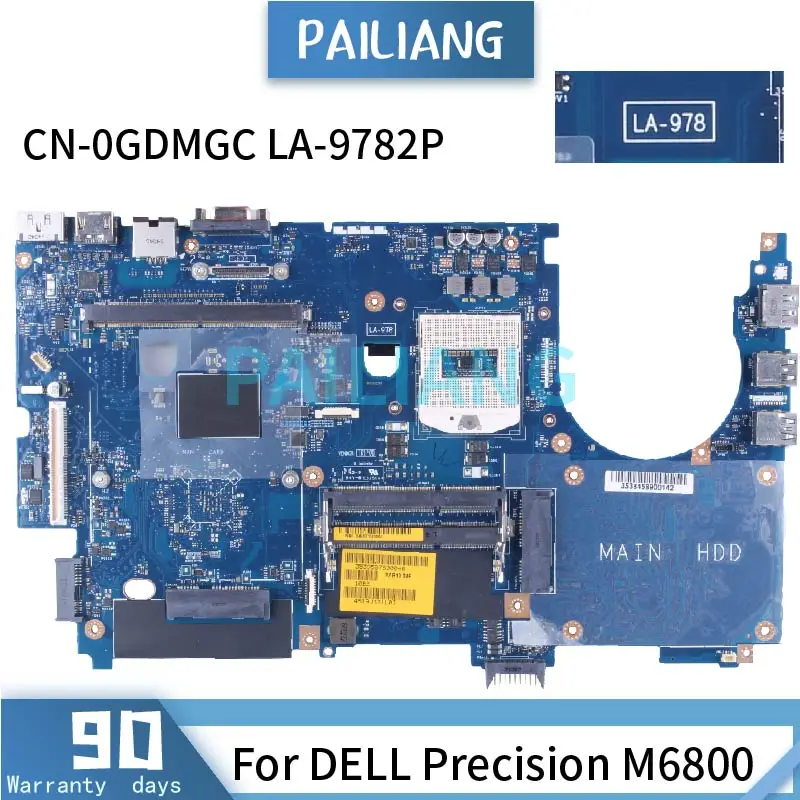 Для ноутбука DELL Precision M6800, материнская плата, CN-0GDMGC SR17C EDP, DDR3, рабочая Деталь 100%