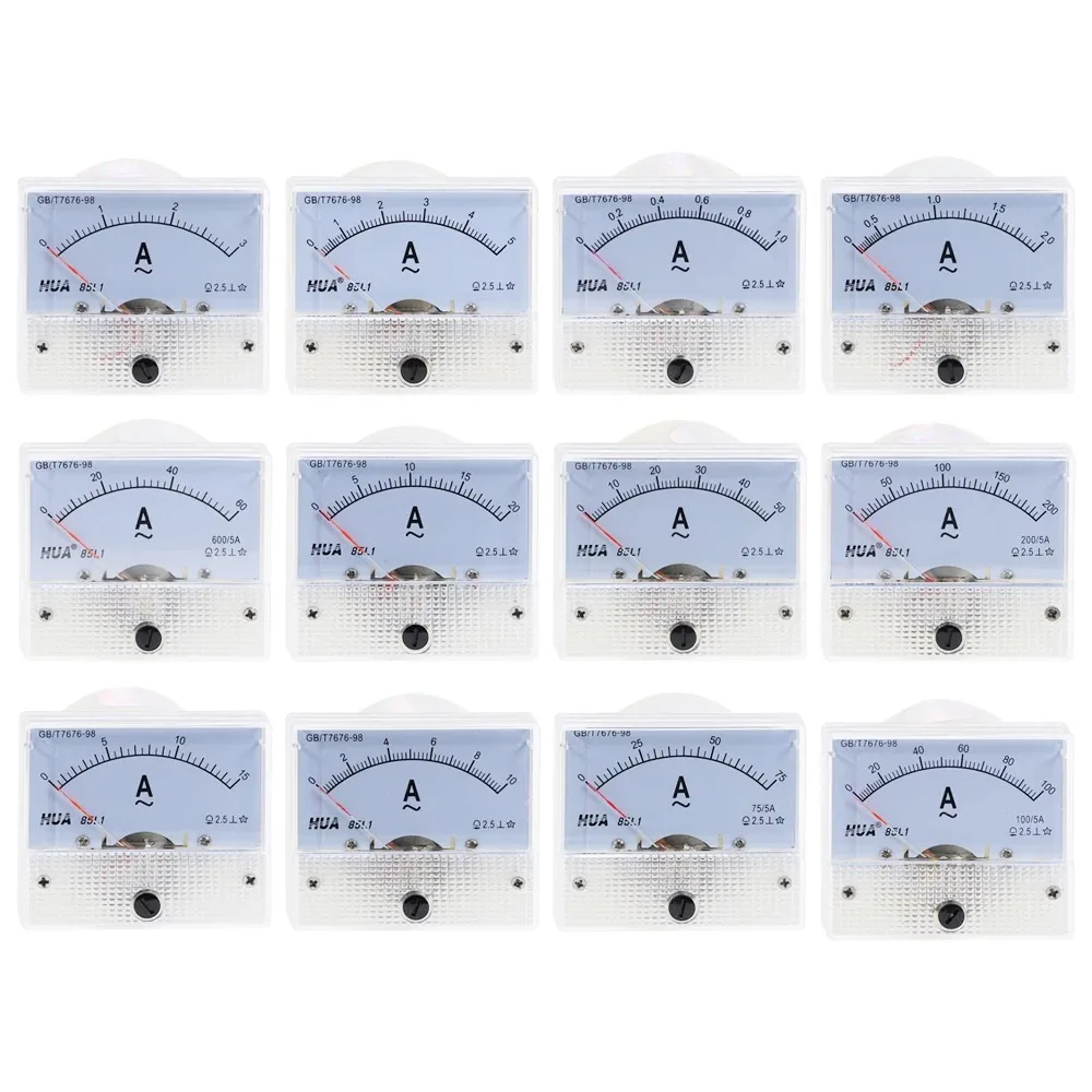 

85L1-A AC Амперметр Аналоговый Измерительный диапазон 75A 5A 10A 15A 20A 30A 50A 100A 200A 300A Micro ток