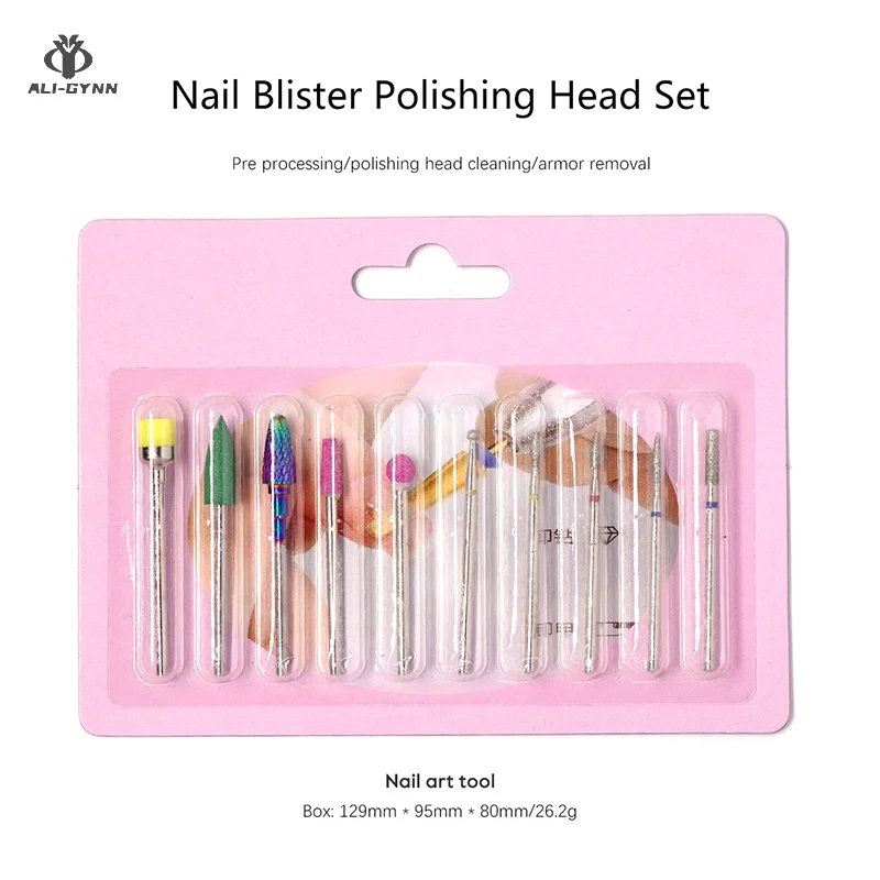 Головка для полировки ногтей набор блистеров электрическая шлифовальная