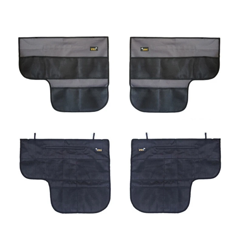

Dog Cat Scratch Guard Mat Waterproof Vehicle Interior Panel with Mesh Pocket Dog Cat Car Door Mat Car Door Cover K0AF