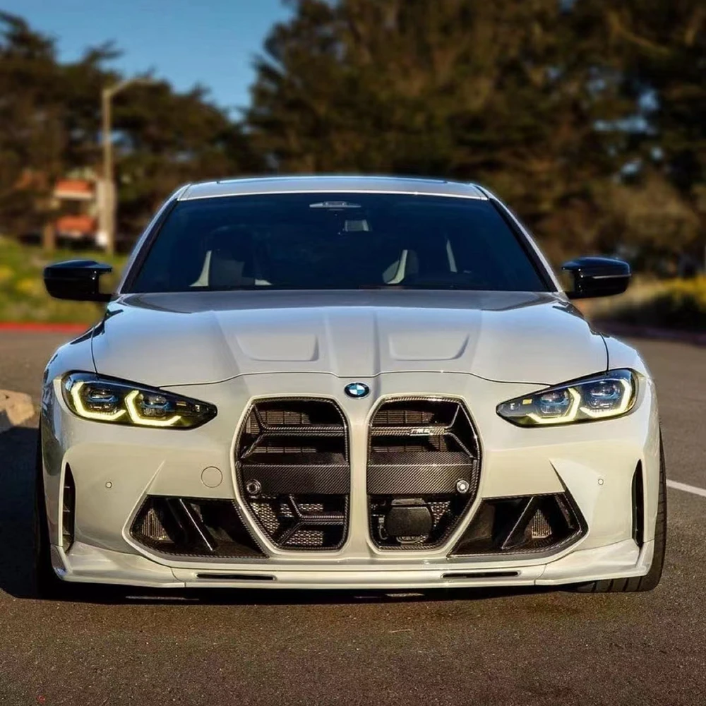 Сухая решетка из углеродного волокна для BMW M3 G80 M4 G82 пластиковая переднего