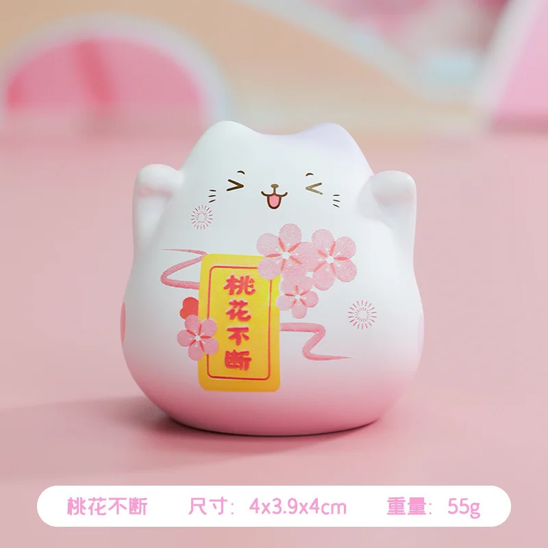 Креативная счастливая кошка искусственная полимерная кукла домашние поделки