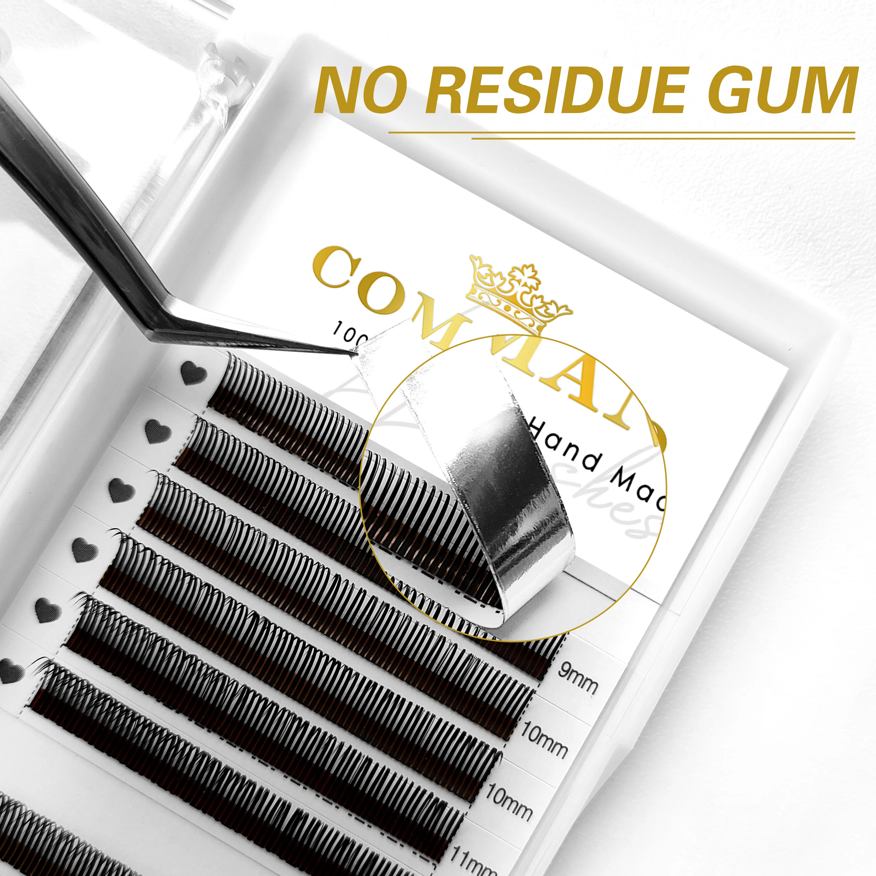 CoMango Wispy Sense Super Soft 5D наращивание ресниц 0 07 C/D готовые объемные вееры натуральный