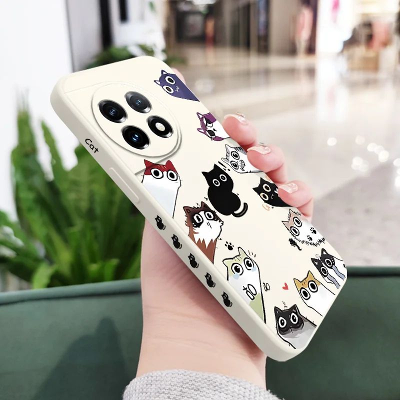 Чехол для телефона Watch Calico Oneplus 12 12R 11 11R 10 10R 10T 9R 9RT 9 8T 8 7 7T Pro 5G жидкий силиконовый