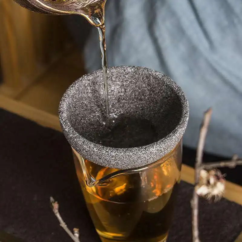 

Non-Porous Filter Tea Set Ceramic Filter Cup Fair Cup Teapot Kung Fu Tea Set Accessories Coffee Sober Filter Stone Tea Leak