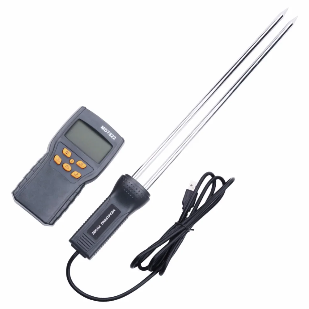 

LCD Display Digital Grain Moisture Meter Digital Grain Moisture Temperature Meter Tester Food Moisture Meter