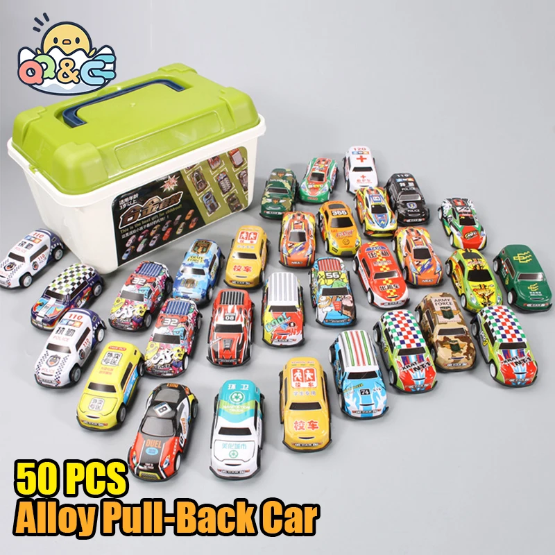 

Набор мини-автомобилей для мальчиков, инерционная Тяговая машина, пластиковые модели автомобилей, коллекционные игрушки, подарок на день рождения для малышей, 20-50 шт./комплект