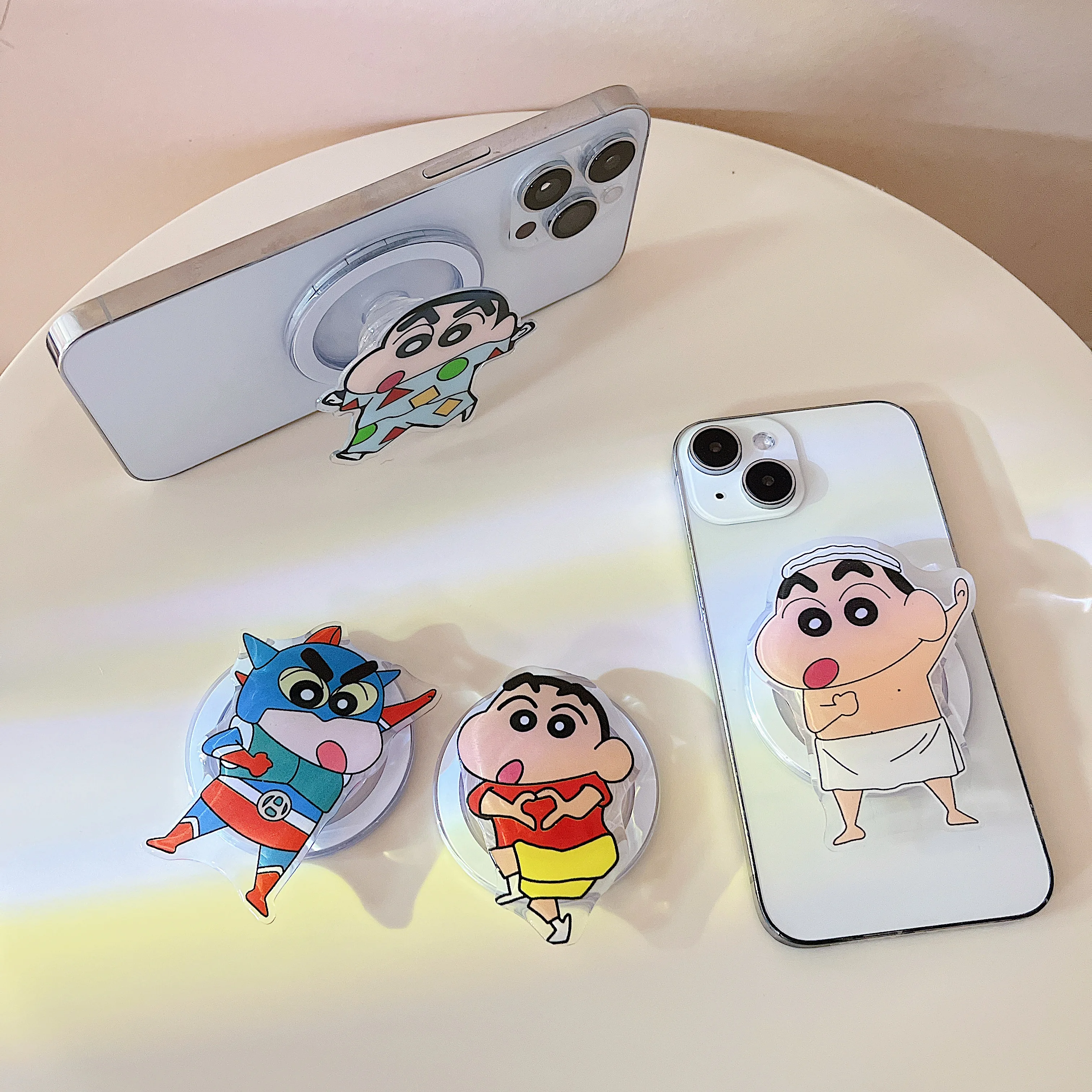 

Cartoon Magnetic Cell Phone Ring Holder Compatible with iPhone 12 13 14 Series For MagSafe Removable Cell Phone Grip Kickstand