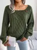 2022 Autumn Winter Knitted Sweater Women Casual Pullovers Sweaters Loose Warm Jumper Fall Outfits Knitwear 5