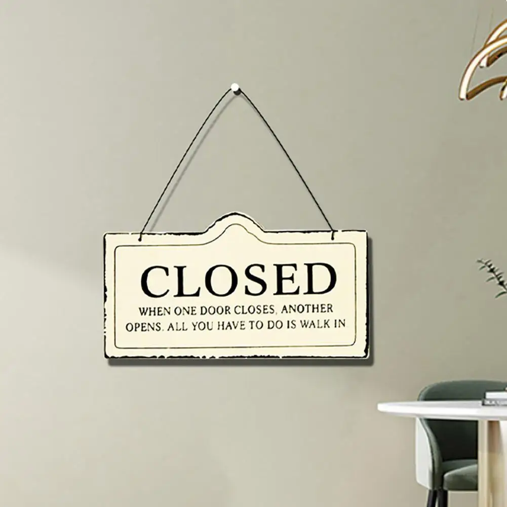 

Welcome Plaque Wear-resistant Letter Printing Long-lasting Portable Front Door Plaque Sign Welcome Plaque Crafts for Bar