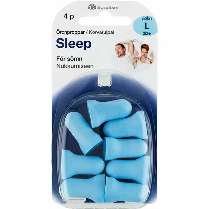 

Sweden Swedsafe comfortable sleep earplugs soundproof dormitory Sound insulation and noise reduction Large size big ear canal