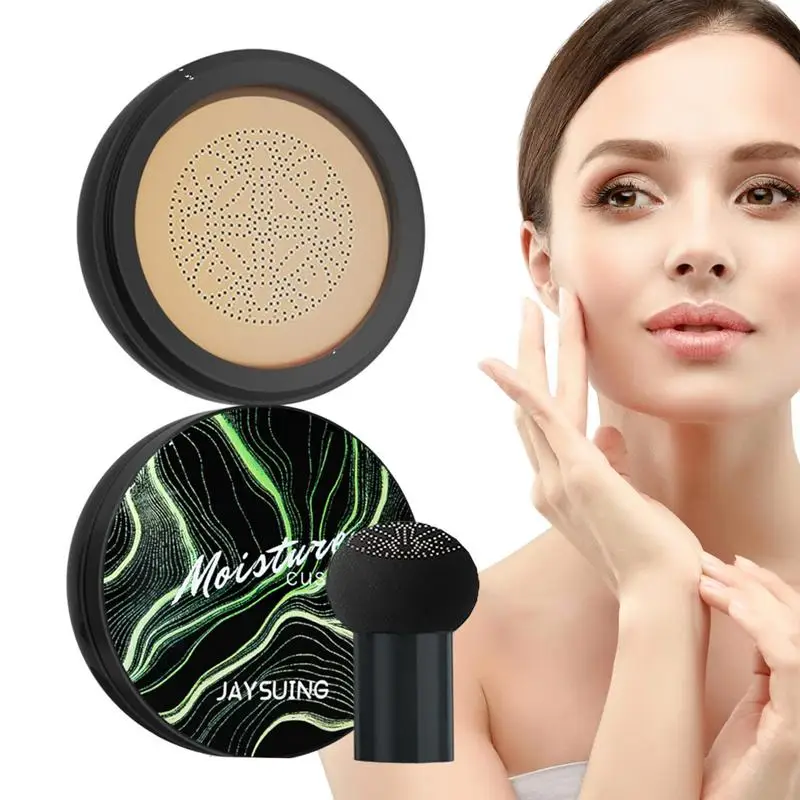 

Mushroom Head Cushion CC Cream Hydrating Air Cushion CC Cream Full Coverage Self Adjusting Mushroom Head Concealer Cushion