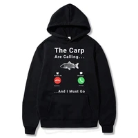 2021 new the carp is calling print hoodie i must go fishing men women hip hop street clothing hoodies sweatshirt male hoody