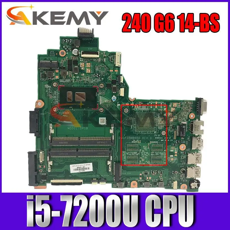 

100% протестированная материнская плата DA0P1BMB6D0 для ноутбука HP Pavilion 14-BS 925422 G6 14-bs568TU