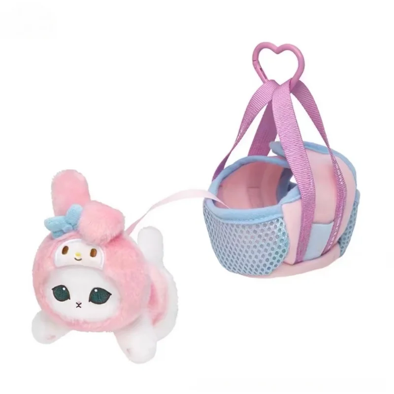 Фото Плюшевая игрушка-брелок Sanrio Shark Cat: Мелоди, Куроми, Почакко, Марронкрем, Мофусанд. Мягкая кукла-подвеска для рюкзака. №3
