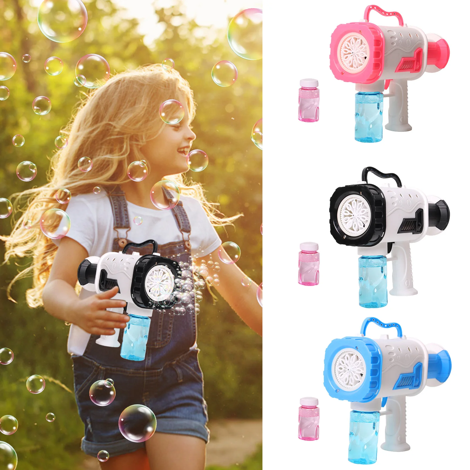 

Electric Rocket Bubble Guns Bubble-blowing Guns For Kids And Toddlers Bubble Blower For Bubble Blaster Party Favors Summer Toy