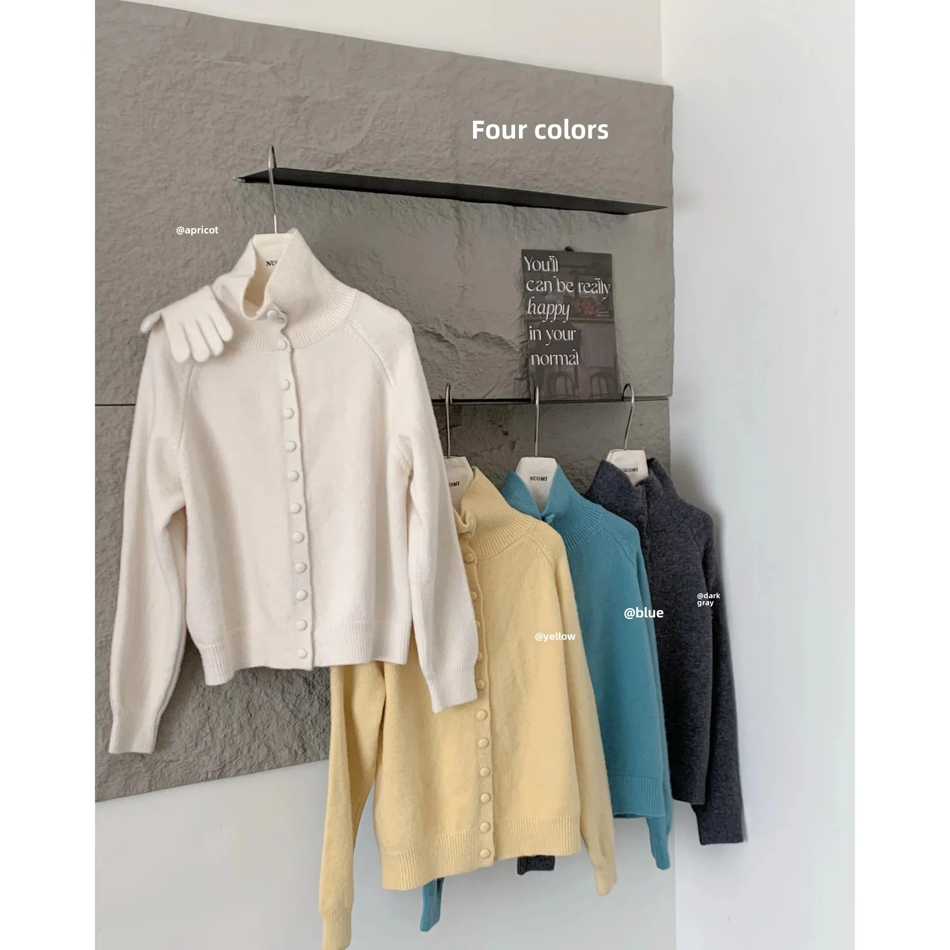 Женский осенний свитер свободного покроя в корейском стиле с лацканами кардиган