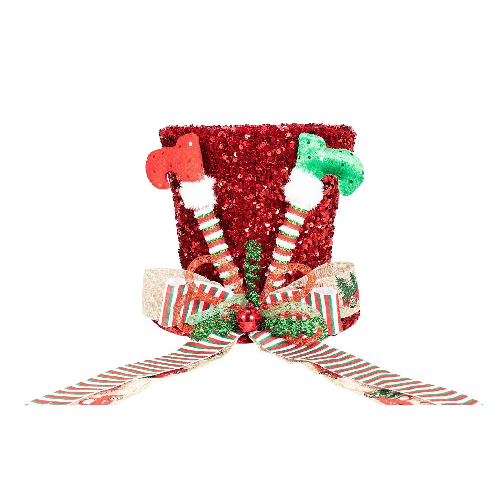 Шляпа-топпер для рождественской елки забавная шляпа-топпер с ногами шляпа-котел