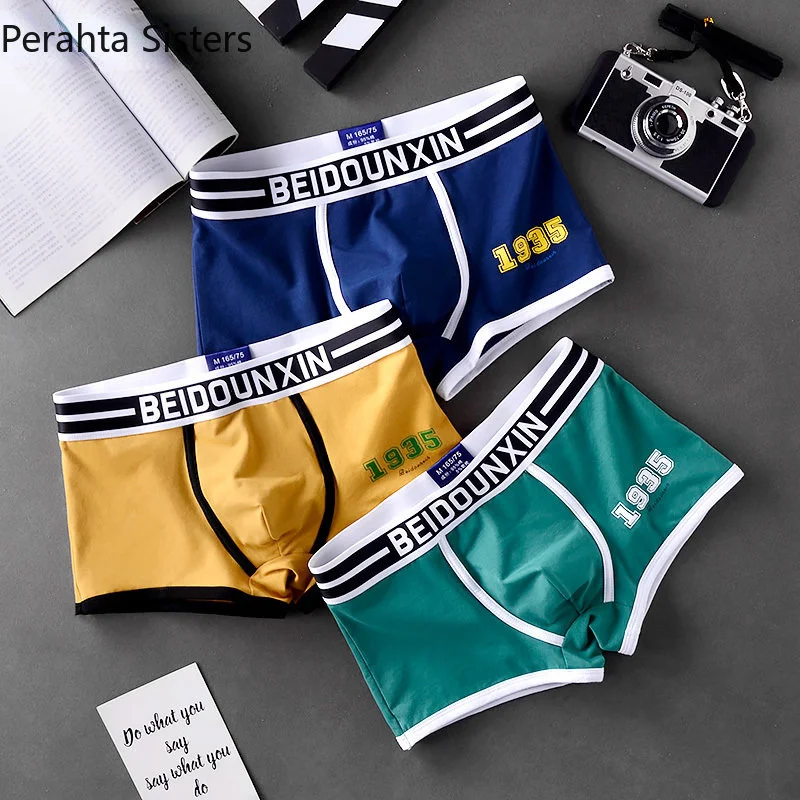 

Cotton 3Pcs/Lot Boxer Man Boxershorts Fashion Summer Breathable Underwear Underpants Trends Panties Shorts Male Clothes