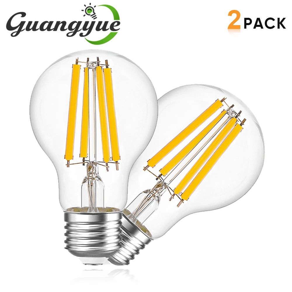 A19 Светодиодная лампа Винтаж Эдисона 12 Вт E27 220 В накаливания Высокий люмен 1050LM