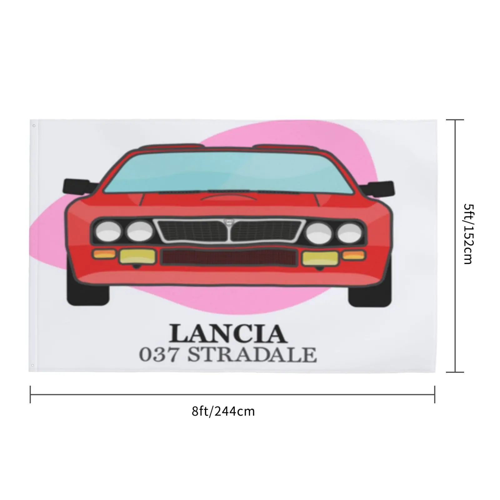 Lancia Delta Hf 2069 Садовый флаг Палестина пансексус Сербия стандартный Аргентины