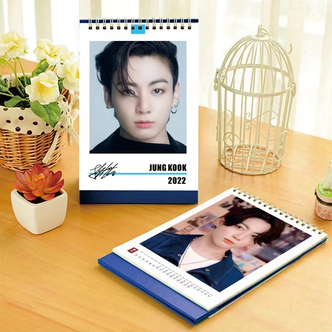 Kpop Bangtan Boys Kалендарь 2022 милый Настольный календарь плакат в Корейском стиле Jimin Jung