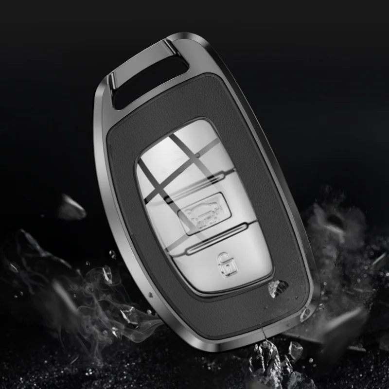 Кожаный Автомобильный брелок из цинкового сплава для Hyundai Sonata Tucson Elantra I40 IX35 I45 Avante