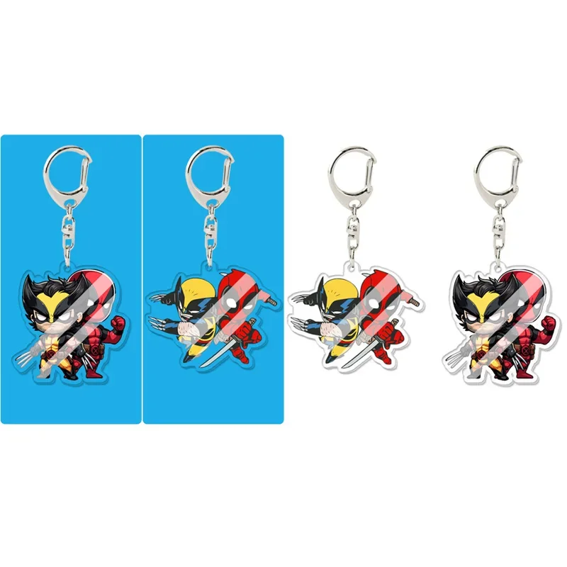 Новинка акриловый брелок Росомаха дэдпулс мультяшный аниме кулон в форме сумки
