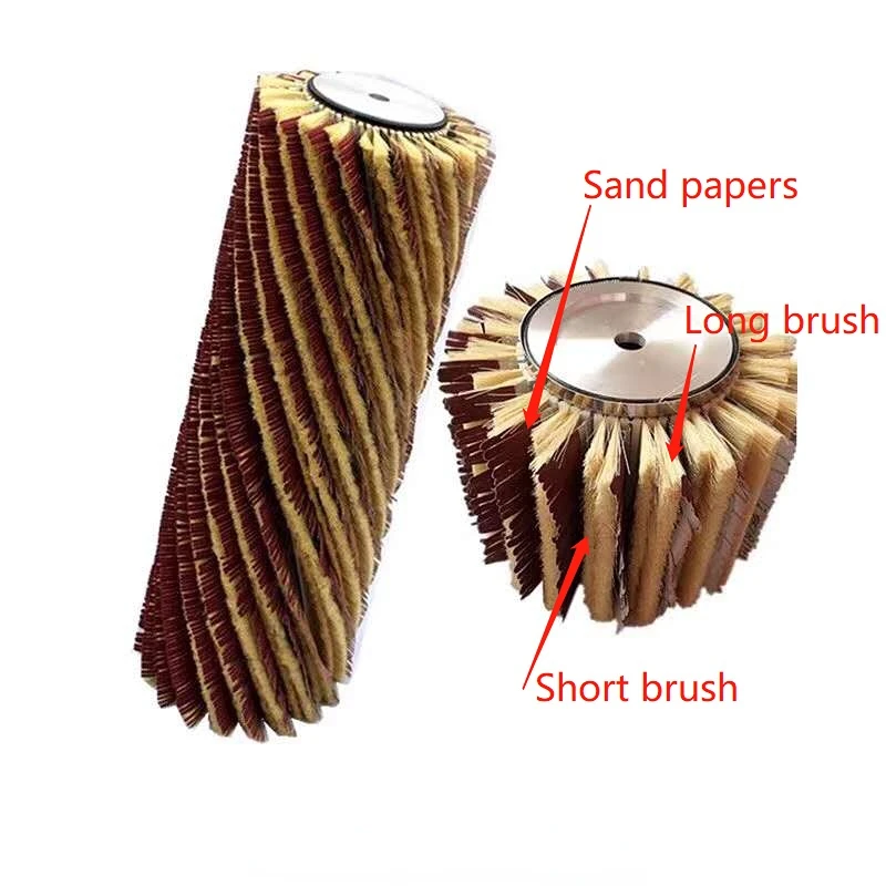 Enlarge Wood sanding roll brush sand brush sanding roll sanding tool