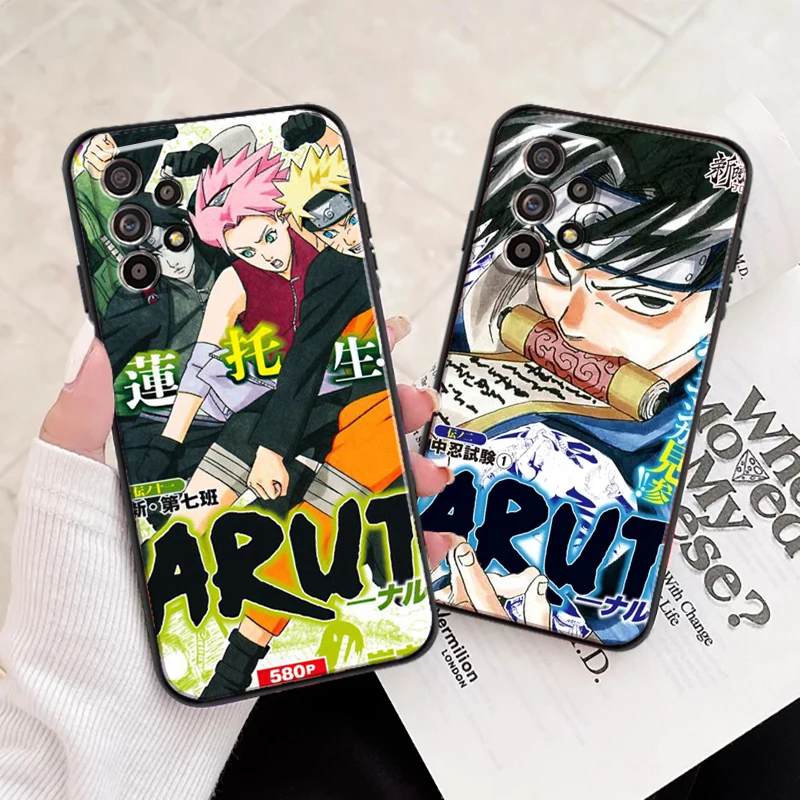 

Bandai NARUTO Cartoon Sasuke For Samsung M11 M12 Phone Case Soft Liquid Silicon Funda Black Carcasa Back