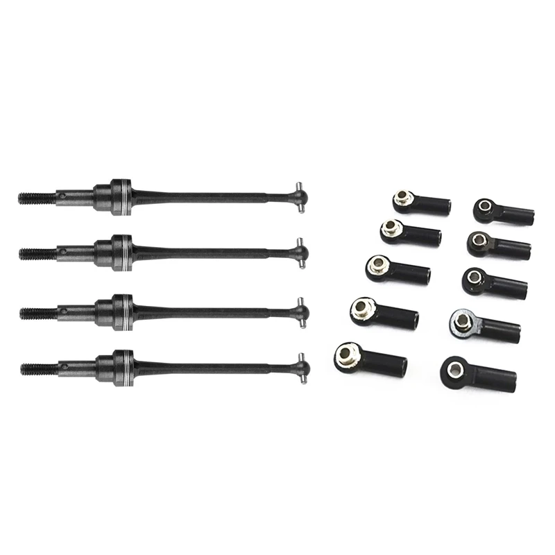 

1Set For Wltoys 12428 12423 12428-ABC Metal Front CVD Drive Shaft & 10Pcs Metal M2.5 Link Tie Rod End Ball Joint