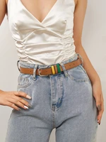 camel belt colorful circle ladies jeans dress belts for women retro fashion luxury waist decorative accessories adjustable