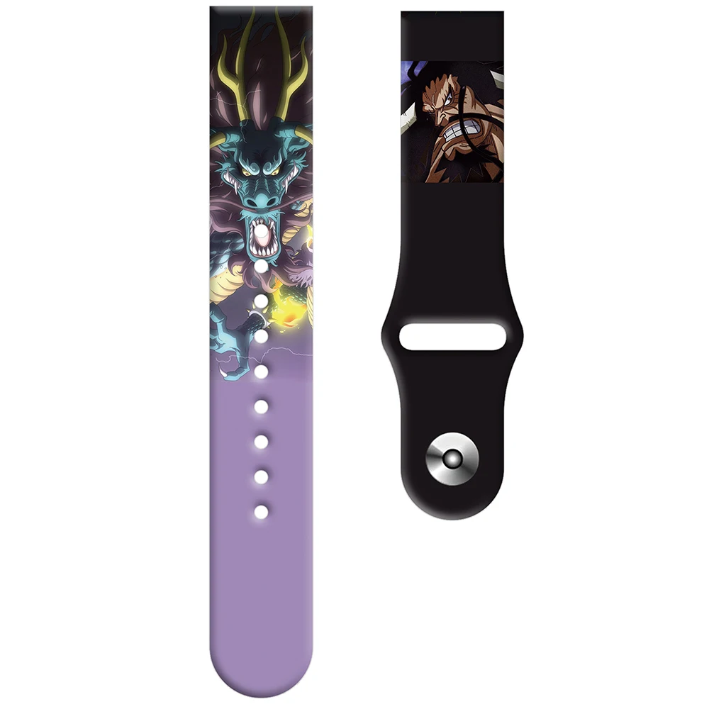 Tschick 20мм 22мм Одна МОРСКАЯ частица Четыре императора Печать Резиновые браслеты спортивной силиконовой ремешок для Samsung Watch 3 41мм R850 on.