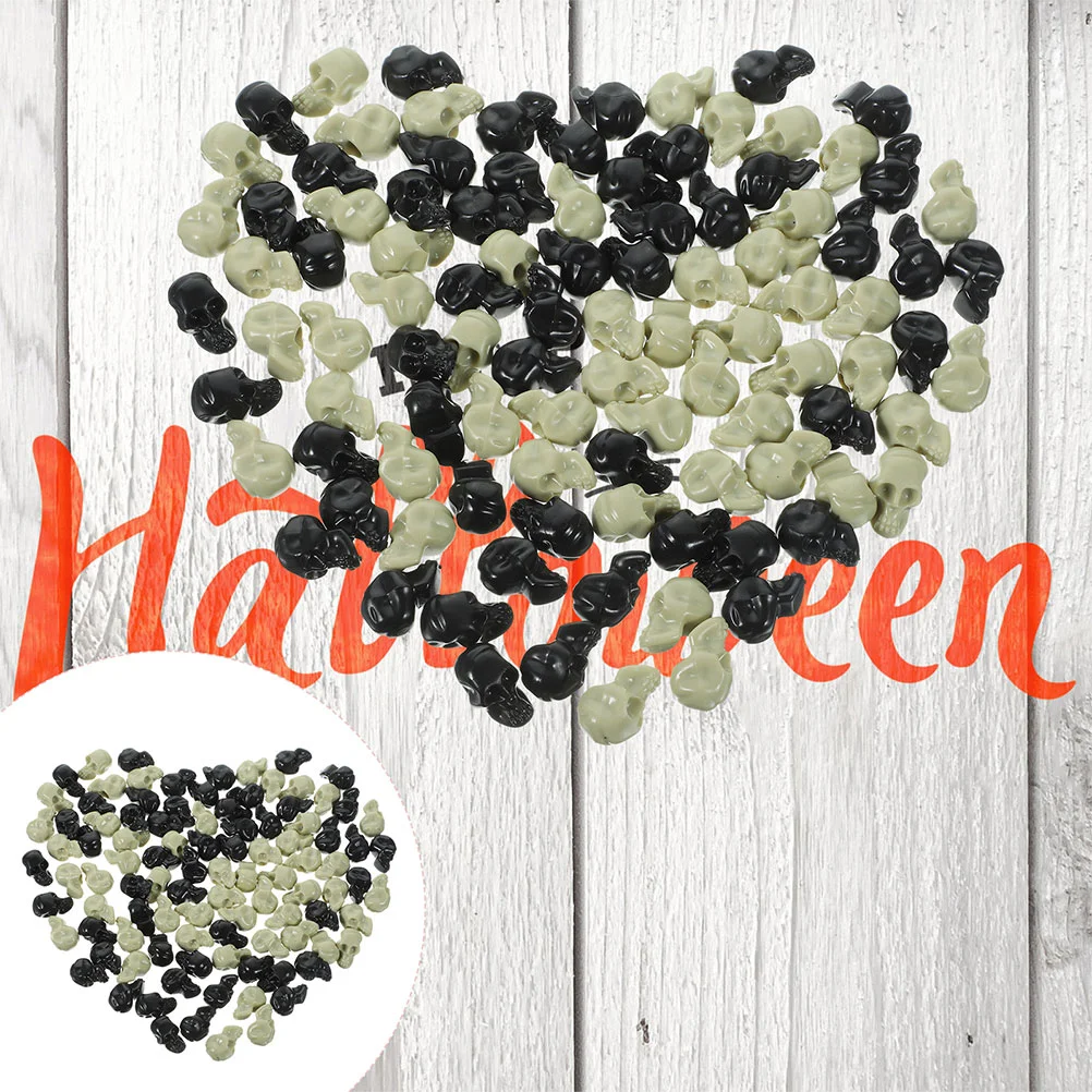 

Mini Skulls Decor Tabletop Artificial Head Props Party Layout Halloween Ornament Toys