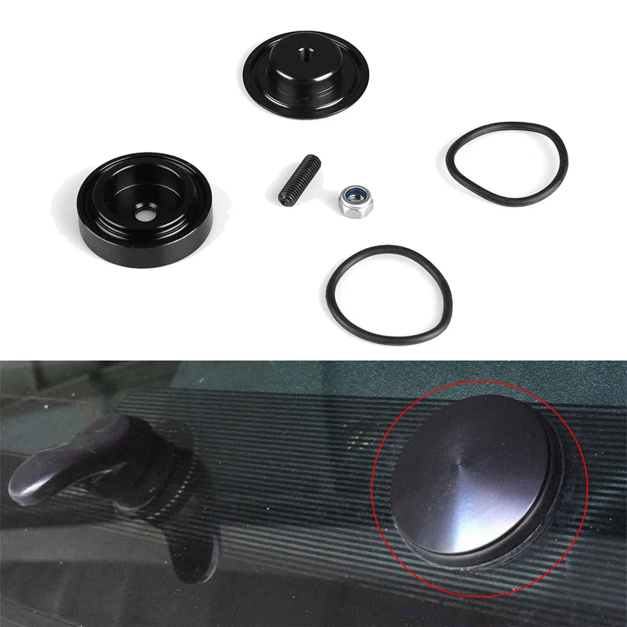 1 Set Aluminum Car Rear Wiper Delete Kit Plug Cap for Honda Civic Mazda Universal Car Accessories