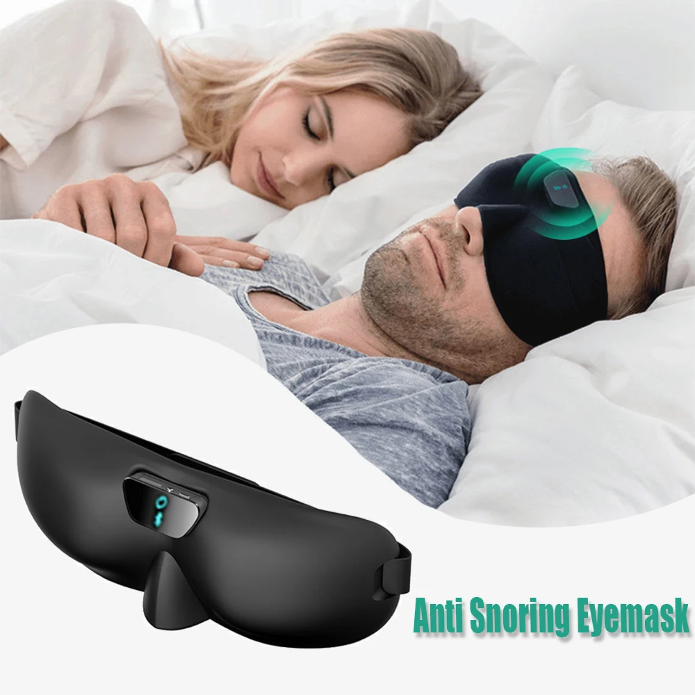 

Bluetooth Anti Snoring Electric Vibration Eyemask Sleeping Aids for Men Women Better Sleep Sleep Monitor Apnea Smart Eye Patch