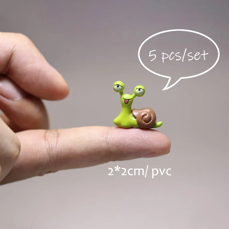 

Миниатюрные фигурки животных для сада 5 шт