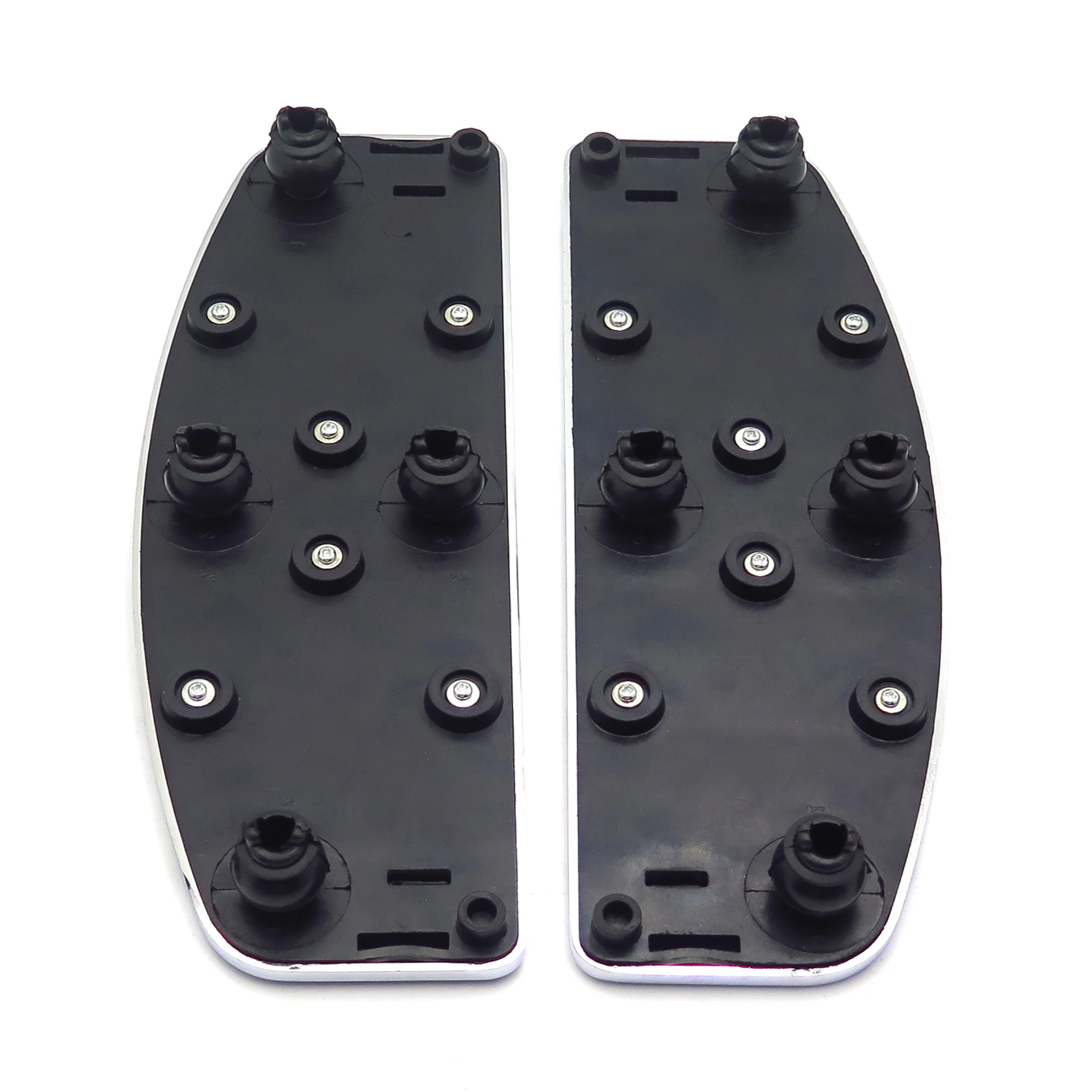 Мотоцикл хромированный Череп Зомби всадник подножка Вставка комплект для 1980 Harley